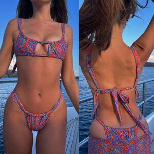 Strawberry Milk Mob Après Swim Bottom + Après Swim Top - Size Small